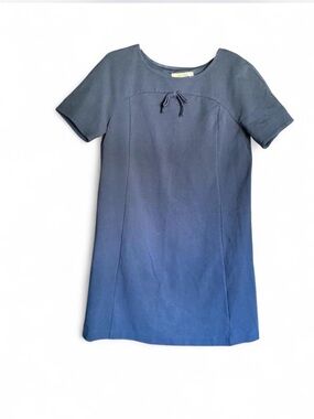 Boden Navy Blue Mod Bow Shift Dress Knit US 8R